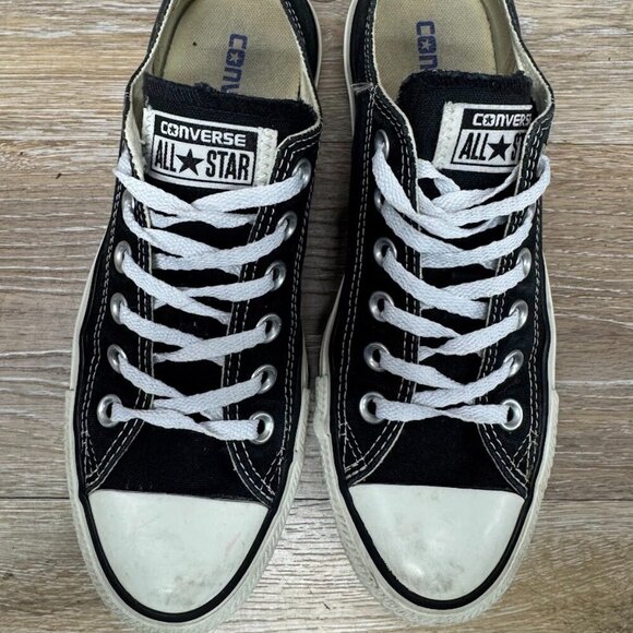 Converse Chuck Taylor All Star Ox Black Canvas Sneaker Women's Size 7 - Picture 2 of 7